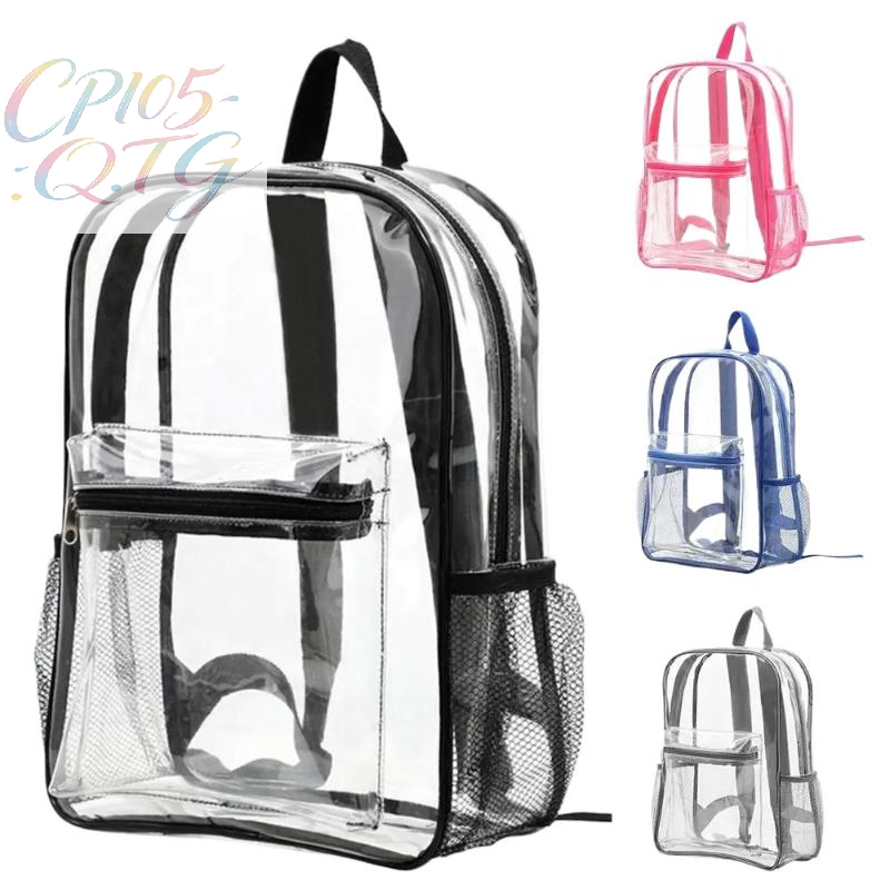 Women'S Bags Going Out - กระเป๋าเป้สะพายหลัง PVC โปร่งใสสำหรับเล่นกีฬากลางแจ้ง กระเป๋าเดินทางแบบลำลอง กระเป๋าเป้สะพายหลังแบบมองเห็นได้ ความจุขนาดใหญ่