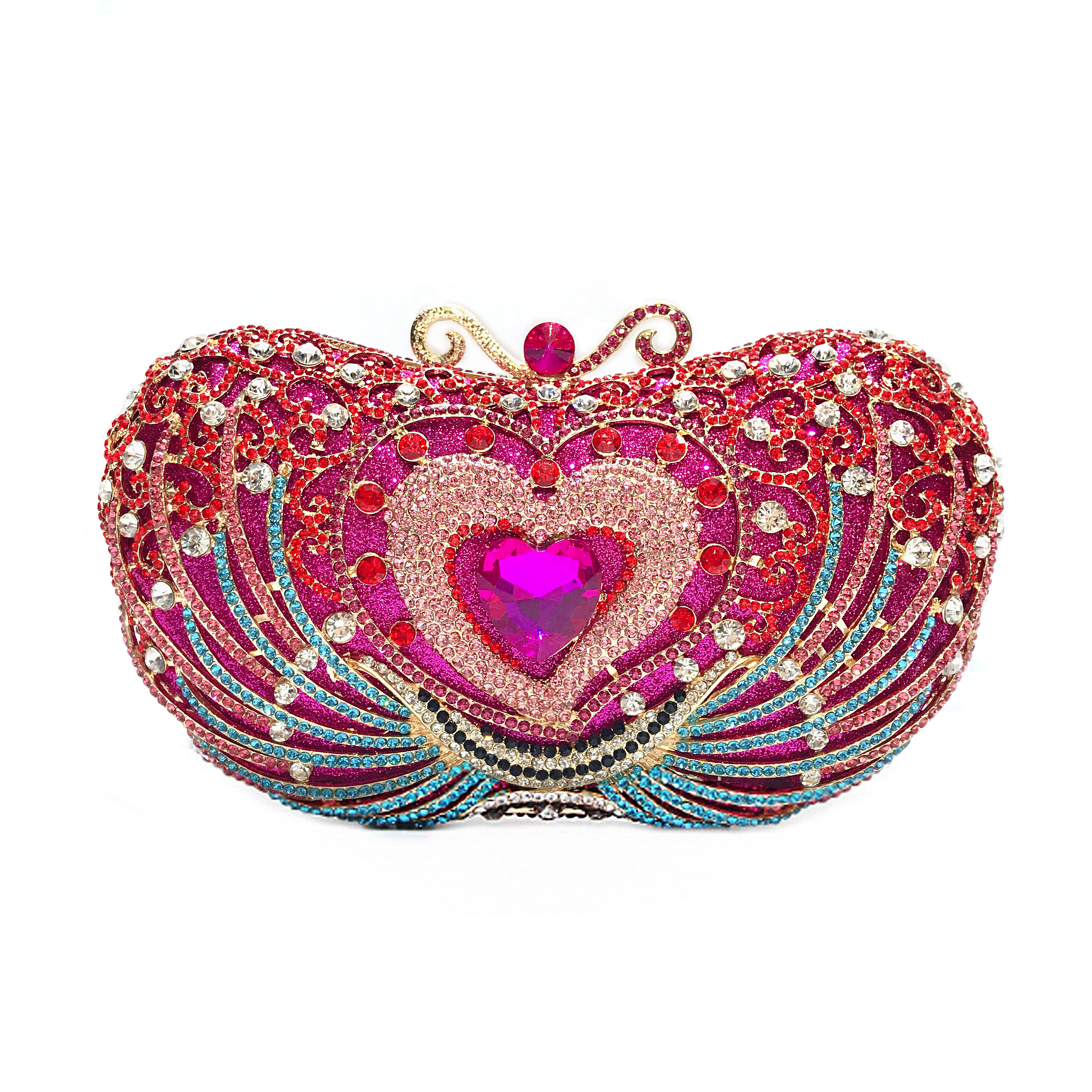 Women Bags Price - ราคาถูก Love Heart Shape เพชรแฟชั่นงานแต่งงาน Dinner