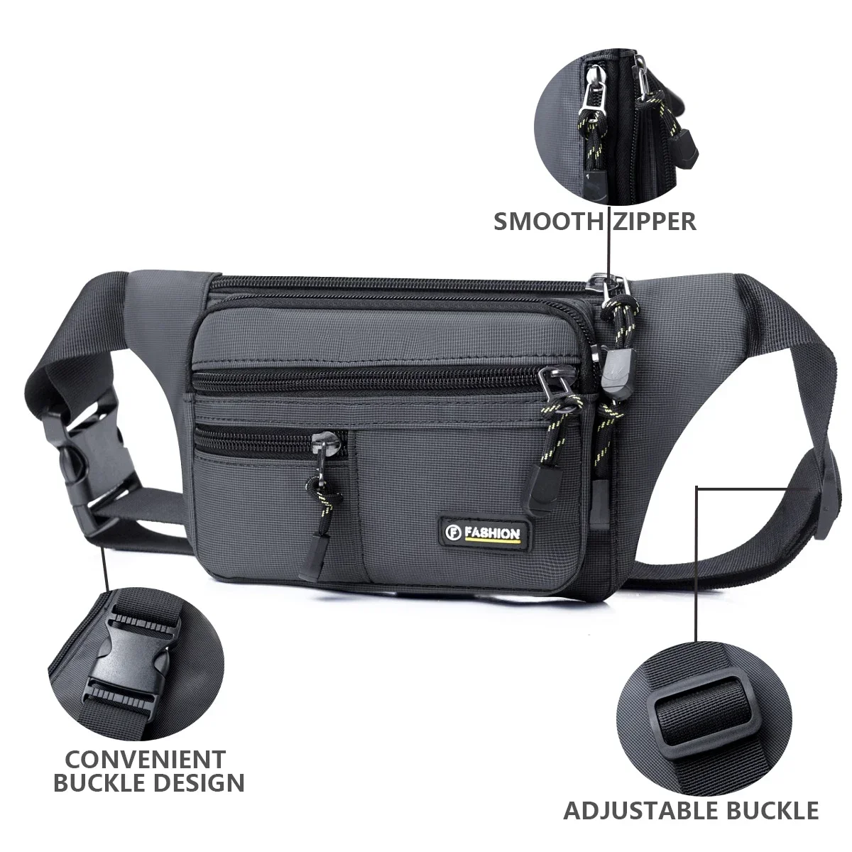 Women Bags H&M - การพักผ่อนกลางแจ้งทนต่อการสึกหรอโทรศัพท์มือถือกระเป๋าเงินเหรียญแฟชั่นกีฬาที่มองไม่เห็นเข็มขัดป้องกันการโจรกรรมกระเป๋าเข็มขัดเปิดฤดูกาลถุงของขวัญ