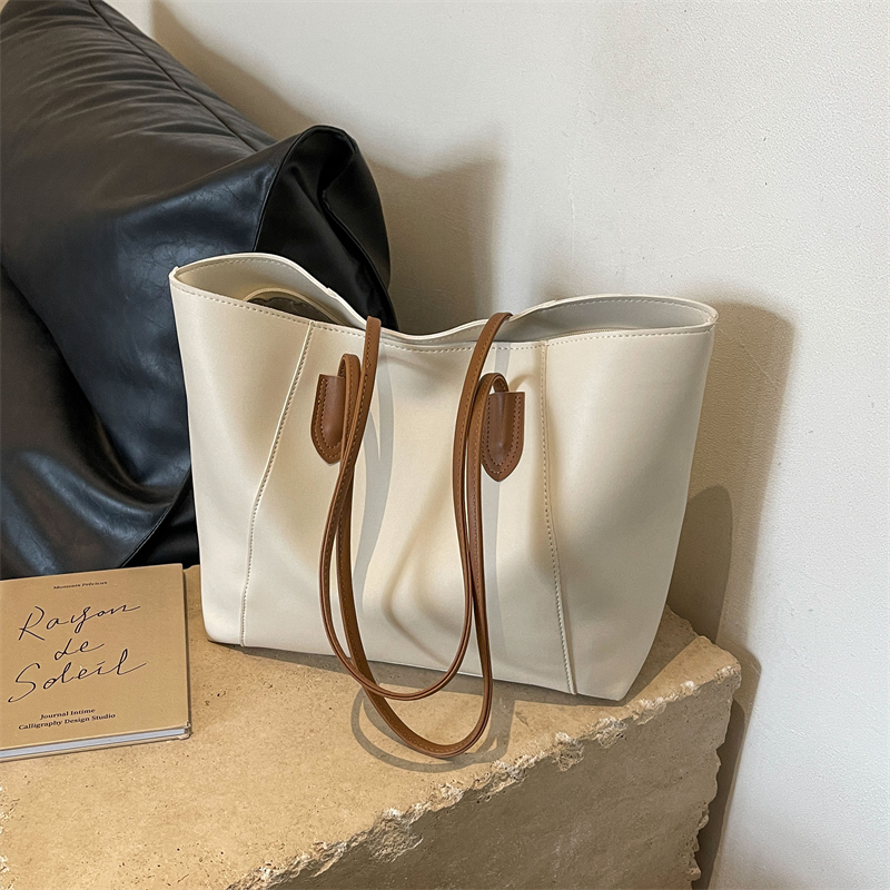Women Bags In Sale - กระเป๋าผู้หญิงมีซิปกระเป๋าโท้ททึบลดราคากระเป๋าถือหนัง PU 2024คุณภาพสูงกระเป๋าสะพายไหล่แบบใหม่ใช้ด้ายเย็บผ้า bolsas feminina