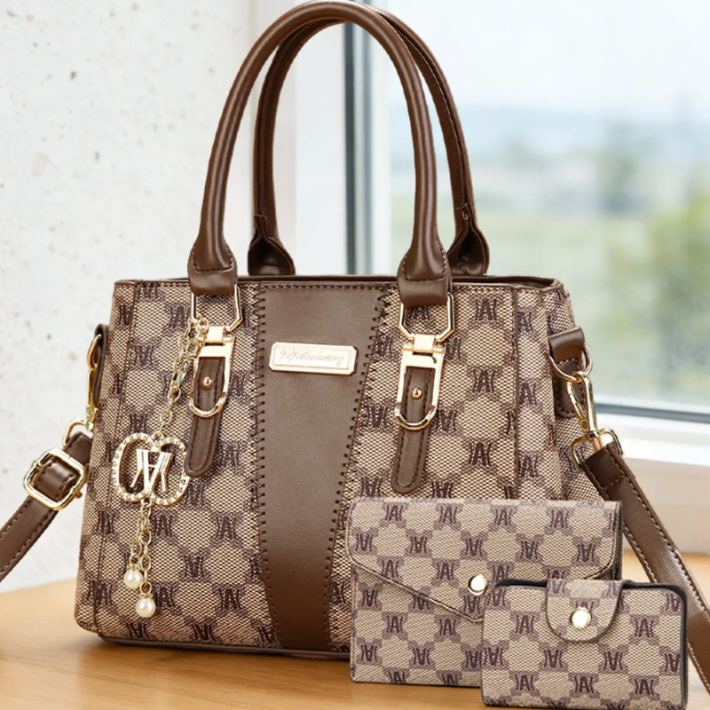 Women Bags Luxury - กระเป๋าถือพิมพ์ลายตัวอักษรหรูหราสไตล์ไลท์ลักชัวรี่ กระเป๋าถือสีสันทันสมัยและล้ำสมัย กระเป๋าชุดอเนกประสงค์แบบลำลอง