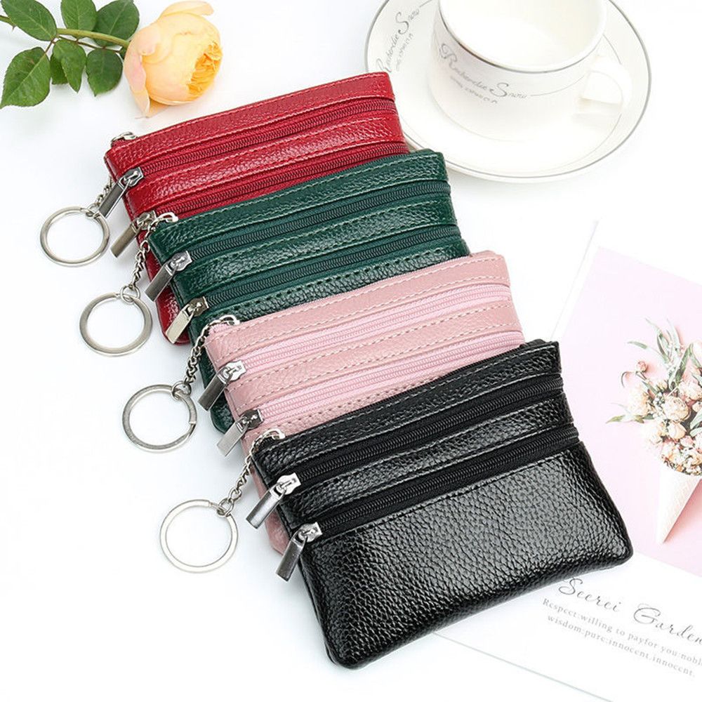 Women Bags H&M - Soft Mini Card Holder กระเป๋าสตางค์กระเป๋าอเนกประสงค์ผู้หญิงกระเป๋าสตางค์คลัทช์ซิปหญิงสั้นกระเป๋าเหรียญขนาดเล็กเงินกระเป๋า