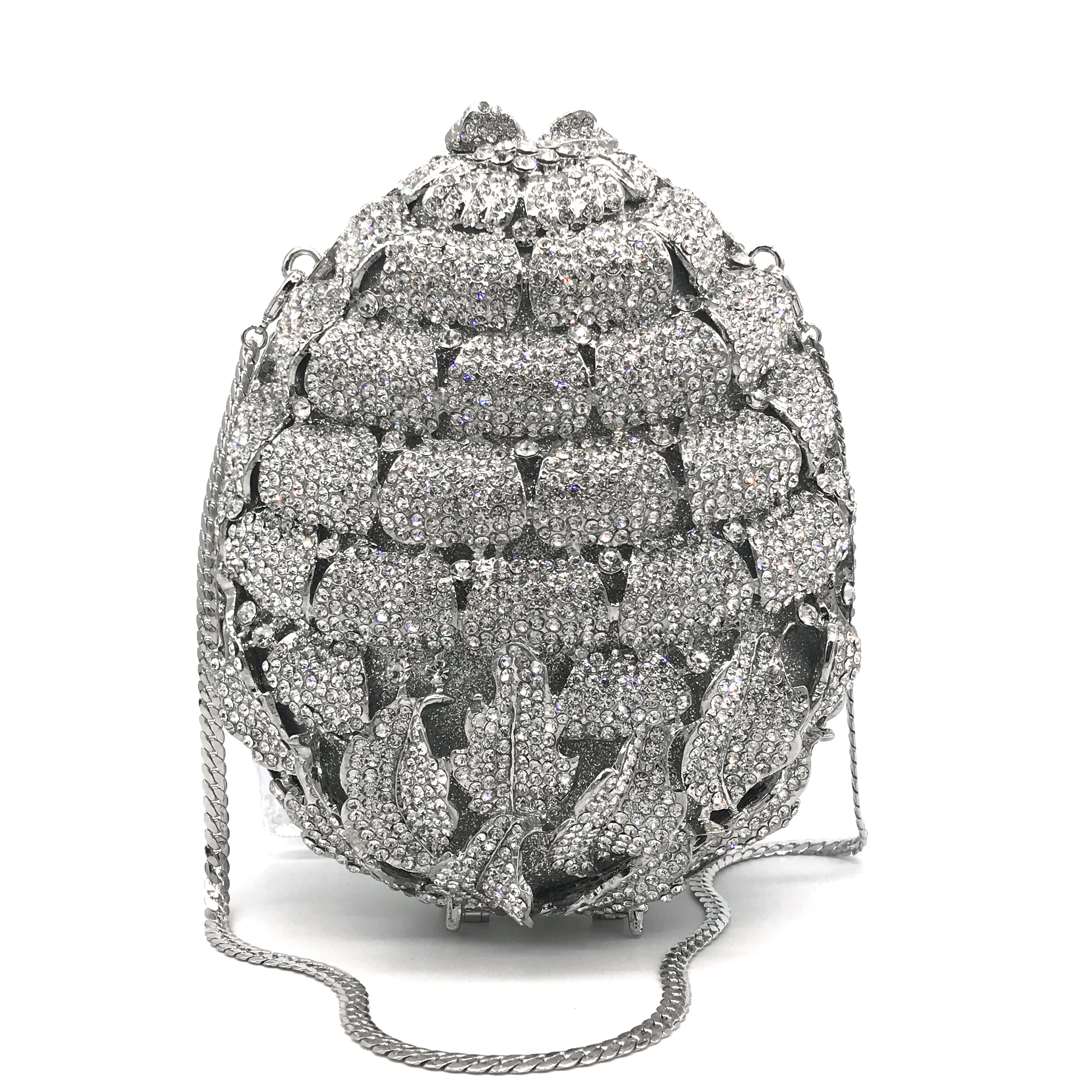 Women Bags Wholesale - ขายส่งหรูหราเงินสับปะรด Lady กระเป๋าคริสตัลตกแต่งอย่างเป็นทางการ Lady กระเป๋าถือ