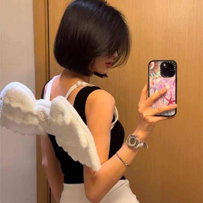 Women Bags Trend 2025 - กระเป๋าเป้สะพายหลัง JIAERDI ลายปีกนางฟ้าสีขาวหวาน สไตล์โลลิต้าญี่ปุ่น น่ารัก สำหรับผู้หญิง