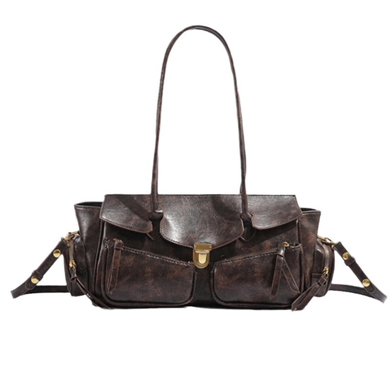Women Bags Price - กระเป๋ามอเตอร์ไซค์วินเทจสำหรับผู้หญิง 2026 ราคาสุดคุ้ม กระเป๋าหลายช่อง หูหิ้วยาว กระเป๋าถือความจุเยอะ