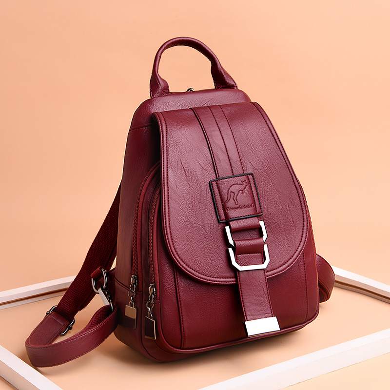 Women Bags H&M - กระเป๋าเป้ผู้หญิง6สีฮอตเป้หนังของผู้หญิงกระเป๋าเป้สะพายหลังโรงเรียนของผู้หญิงสะพายไหล่สำหรับผู้หญิงกระเป๋าสำหรับเด็กผู้หญิงวัยรุ่นเดินทางกลับ