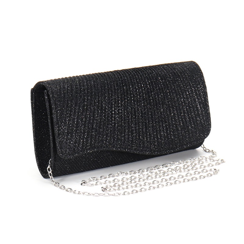 Clutch Bag Evening - กระเป๋าถือผู้หญิงแบบพับได้ ประดับกลิตเตอร์ รุ่นใหม่ ปี 2026 กระเป๋าคลัทช์ทรงซองจดหมาย