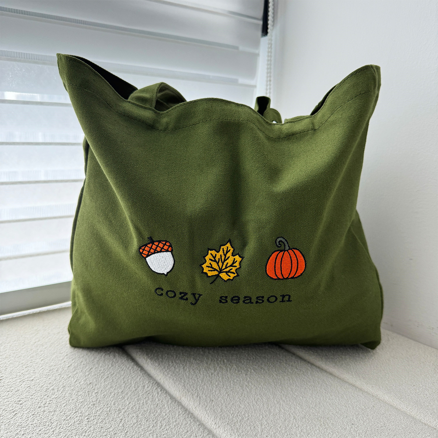 Women Bags Ck - กระเป๋า tas Jinjing kanvas ผ้าฝ้ายสีเขียวทหารปักสไตล์วินเทจกระเป๋าสะพายไหล่แบบลำลอง