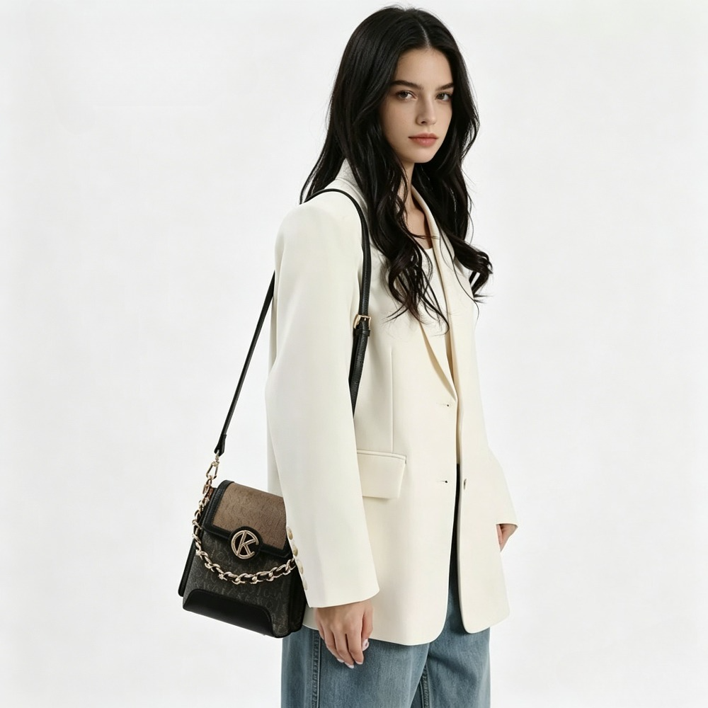 Women Bags Ck - CK&WQ ฤดูใบไม้ผลิฤดูร้อนกระเป๋าสตรีสไตล์ฝรั่งเศสกระเป๋าสะพายไหล่กระเป๋าสะพายข้างกระเป๋าสี่เหลี่ยมเล็กกระเป๋าใส่โทรศัพท์แฟชั่นน่ารัก