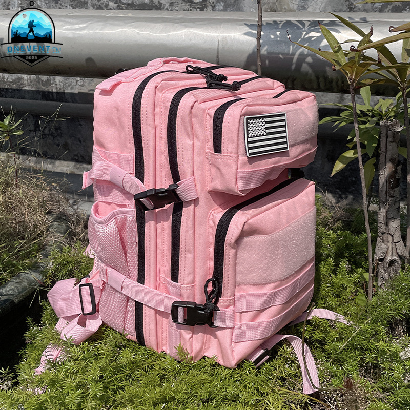 Women'S Bags Going Out - 25L/45L 3Pกระเป๋าเป้สะพายหลังยุทธวิธีสําหรับผู้ชายผู้หญิงสีชมพูกลางแจ้งการล่าสัตว์อุปกรณ์เสริมกองทัพทหารMolle Rucksacks Assault Bag