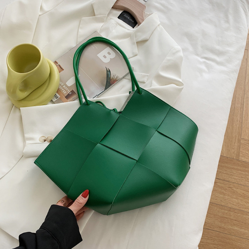 Women'S Bags Designer Brands - หรูหราขนาดใหญ่ Tote กระเป๋าผู้หญิง Rhomboid ขนาดใหญ่ความจุกระเป๋าถือหนัง Underarm