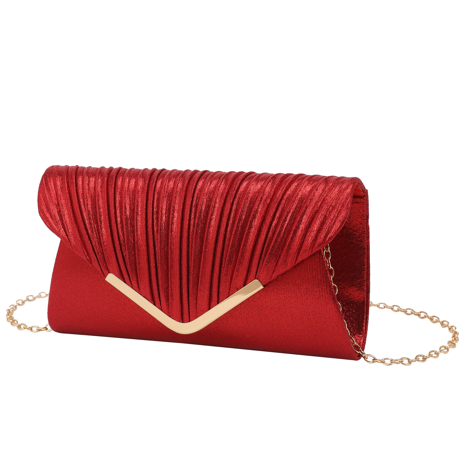 Clutch Bag Evening - กระเป๋าคลัทช์สำหรับงานกลางคืนสำหรับสุภาพสตรี กระเป๋าปาร์ตี้ระดับพรีเมียม ความจุขนาดใหญ่ พับได้ สะพายไหล่หรือสะพายข้าง กระเป๋าสำหรับงานเลี้ยงอาหารค่ำ