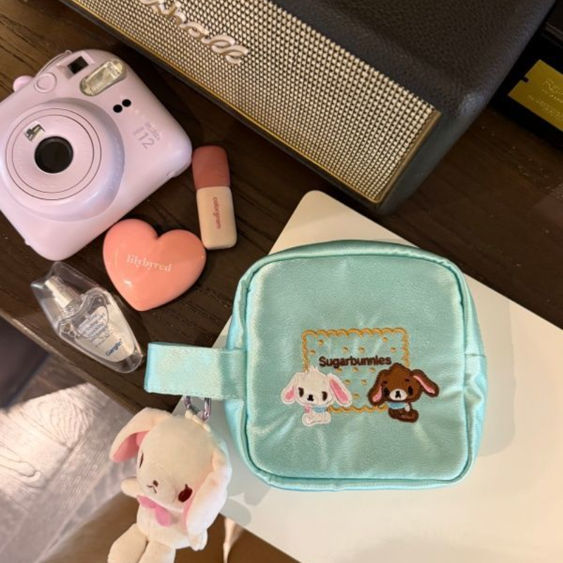 Women'S Bags Going Out - กระเป๋าเครื่องสำอางคาวาอี้ ชูการ์บันนี่ส์ ลายการ์ตูน กระเป๋าดินสอสำหรับนักเรียน ความจุสูง กระเป๋าใส่เหรียญแบบมีซิป