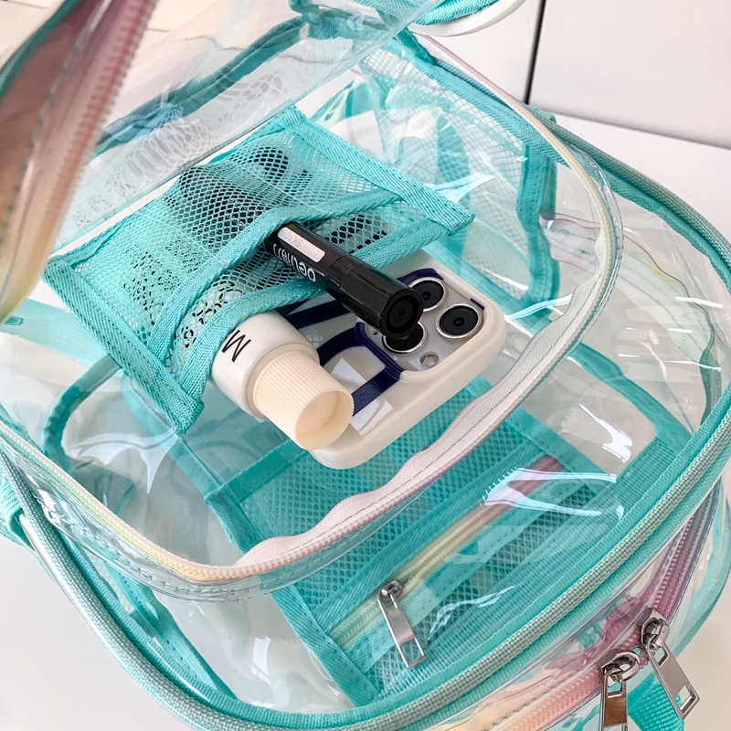 กระเป๋าเป้ใส PVC ซิปใส ความจุเ - Women Bags In Sale บทวิจารณ์และราคา