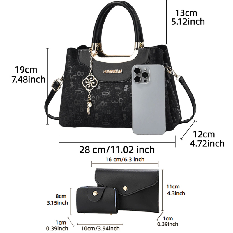 ชุดกระเป๋าถือแฟชั่นผู้หญิง 3 ช - Women Bags Luxury บทวิจารณ์และราคา