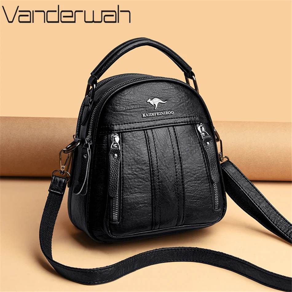 4 In 1 หนังกระเป๋าเป้สะพายหลัง - Women Bags In Sale บทวิจารณ์และราคา