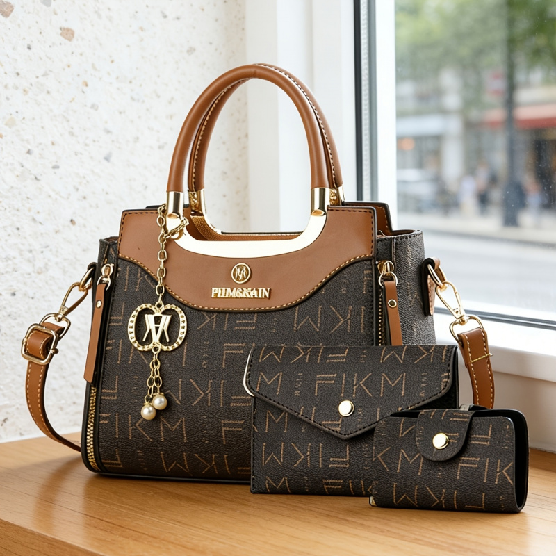 ชุดกระเป๋าพิมพ์ลายตัวอักษร 3 ช - Women Bags Luxury บทวิจารณ์และราคา