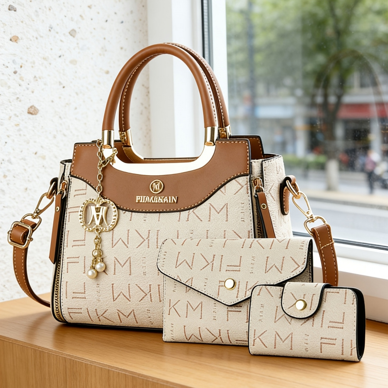 ชุดกระเป๋าพิมพ์ลายตัวอักษร 3 ช - Women Bags Luxury บทวิจารณ์และราคา