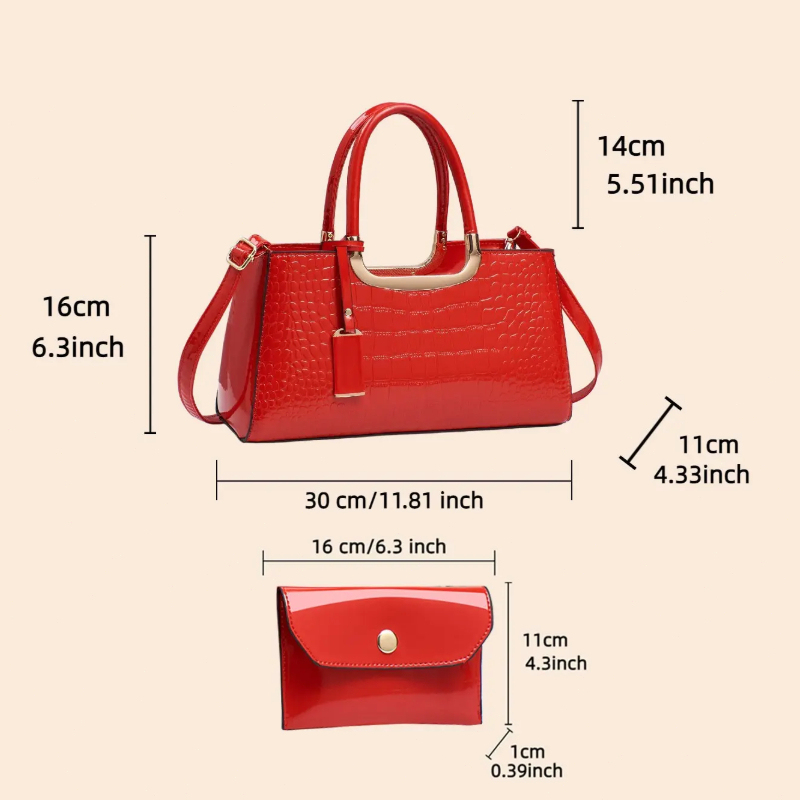 ชุดกระเป๋าถือสตรี วัสดุ PU หรู - Women Bags Luxury บทวิจารณ์และราคา