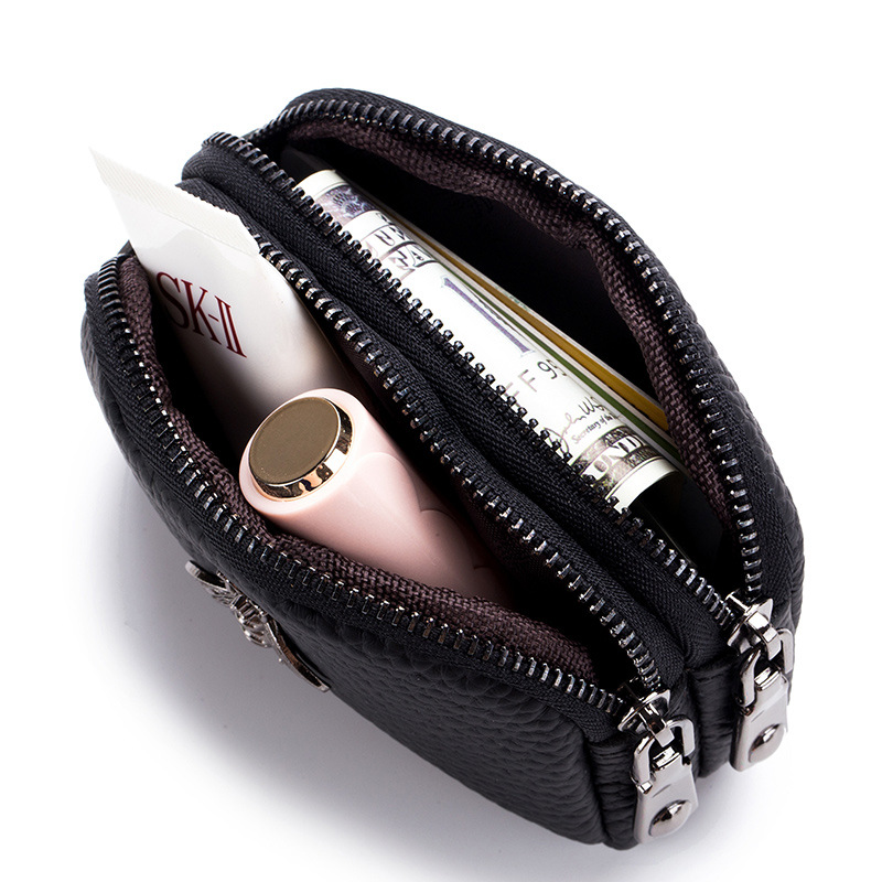 ผู้หญิง Cowhide Double Zipper  - Women Bags Ck บทวิจารณ์และราคา