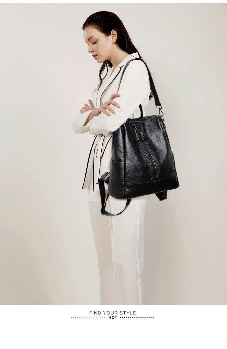 กระเป๋าเป้สะพายหลังหนังนิ่มสำห - Women Bags Office บทวิจารณ์และราคา