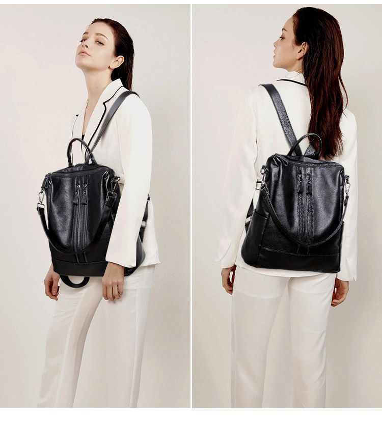 กระเป๋าเป้สะพายหลังหนังนิ่มสำห - Women Bags Office บทวิจารณ์และราคา