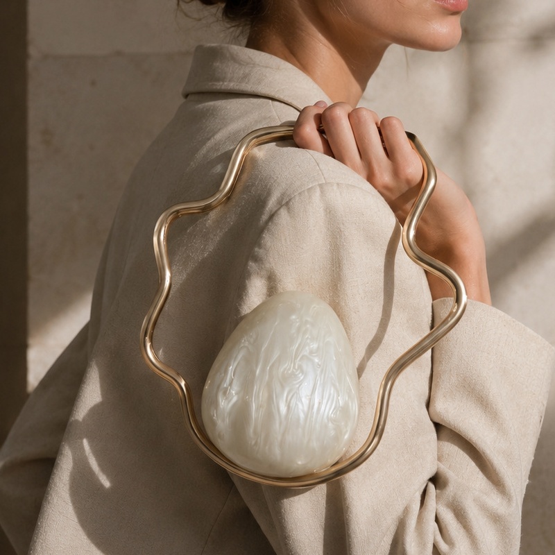 กระเป๋าคลัทช์อะคริลิคทรงไข่ขนา - Clutch Bag Evening บทวิจารณ์และราคา