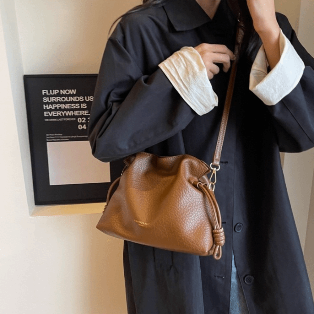 หนัง PU นุ่มแบบสบายๆ ‌   กระเป - Hobo Bag Slouchy บทวิจารณ์และราคา