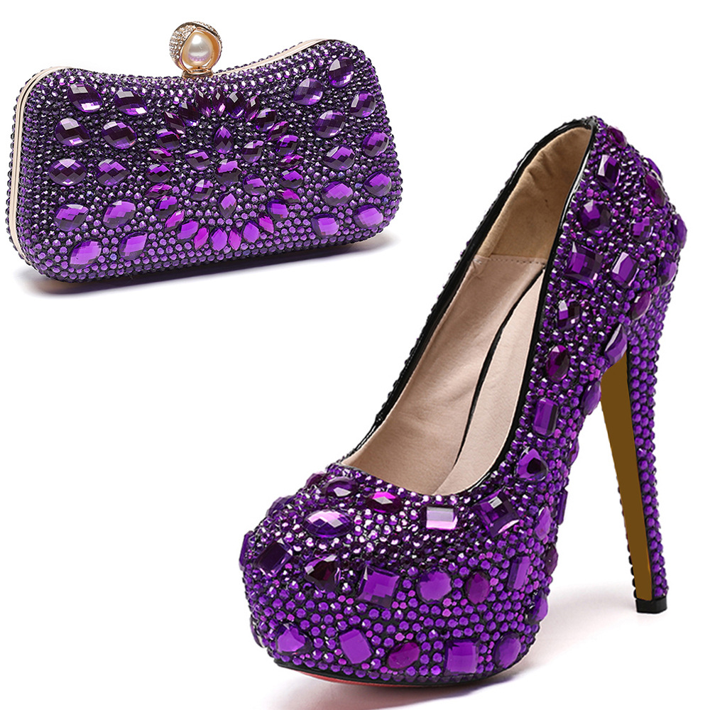 รองเท้าส้นสูงประดับเพชรเทอร์คว - Clutch Bag Evening บทวิจารณ์และราคา