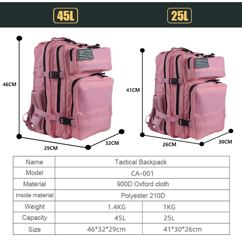 25L/45L 3Pกระเป๋าเป้สะพายหลังย - Women'S Bags Going Out บทวิจารณ์และราคา