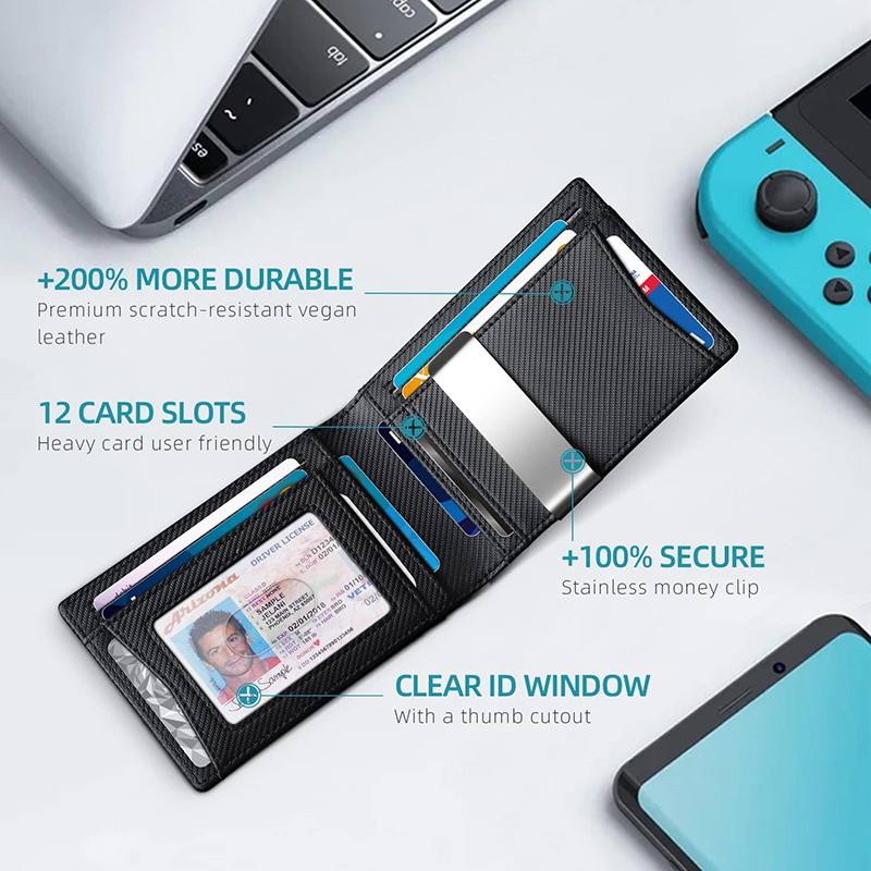 Rfid คาร์บอนไฟเบอร์หรูหรากระเป - Women Bags Ck บทวิจารณ์และราคา