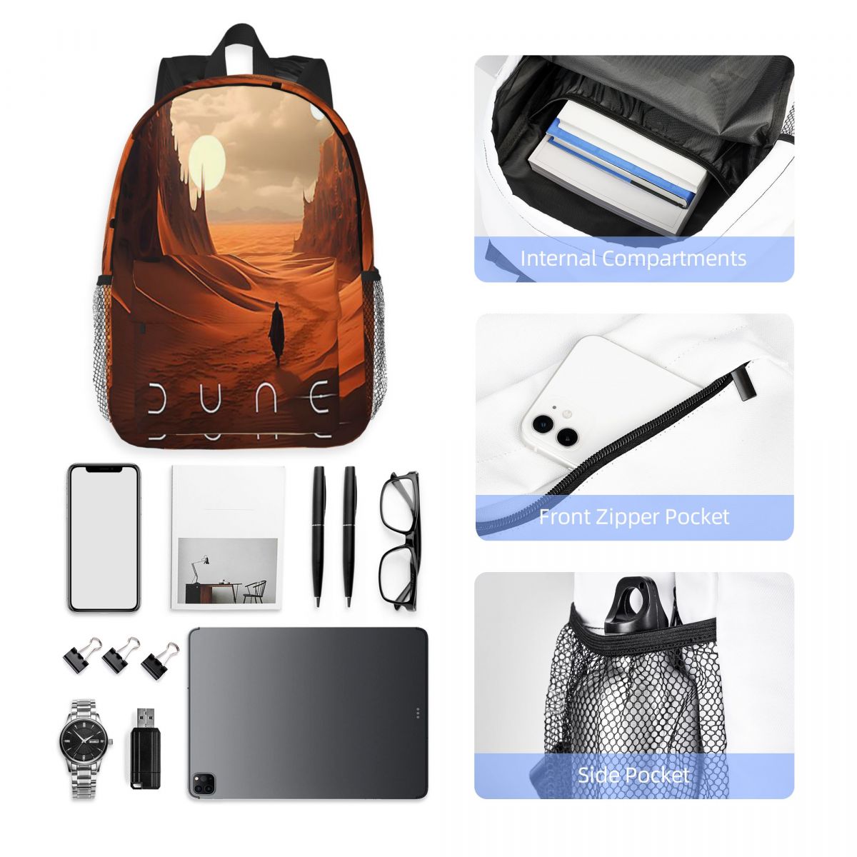 ดูน 2020 แฟนอาร์ตกระเป๋าเป้สะพ - Women Bags Dune บทวิจารณ์และราคา