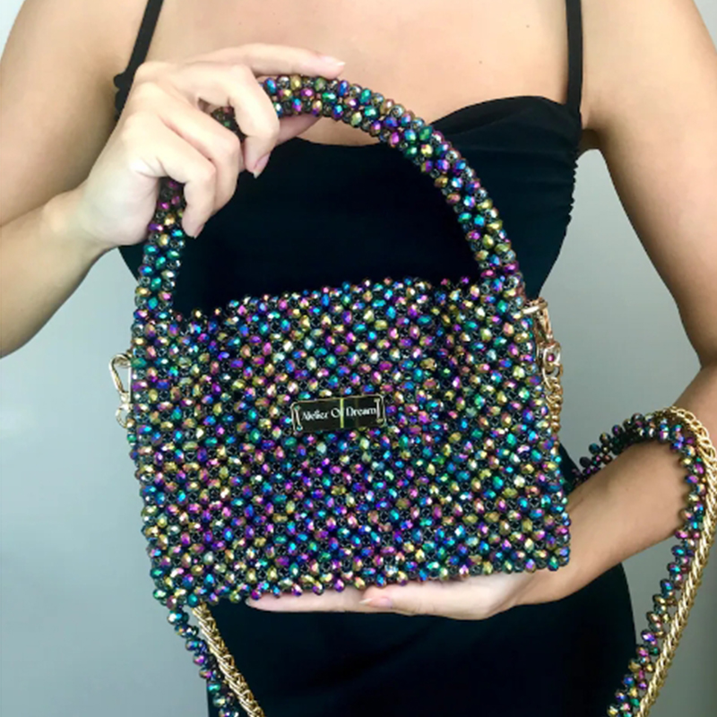 กระเป๋าลูกปัดแบบใหม่ที่ทำด้วยม - Women Bags Wholesale บทวิจารณ์และราคา