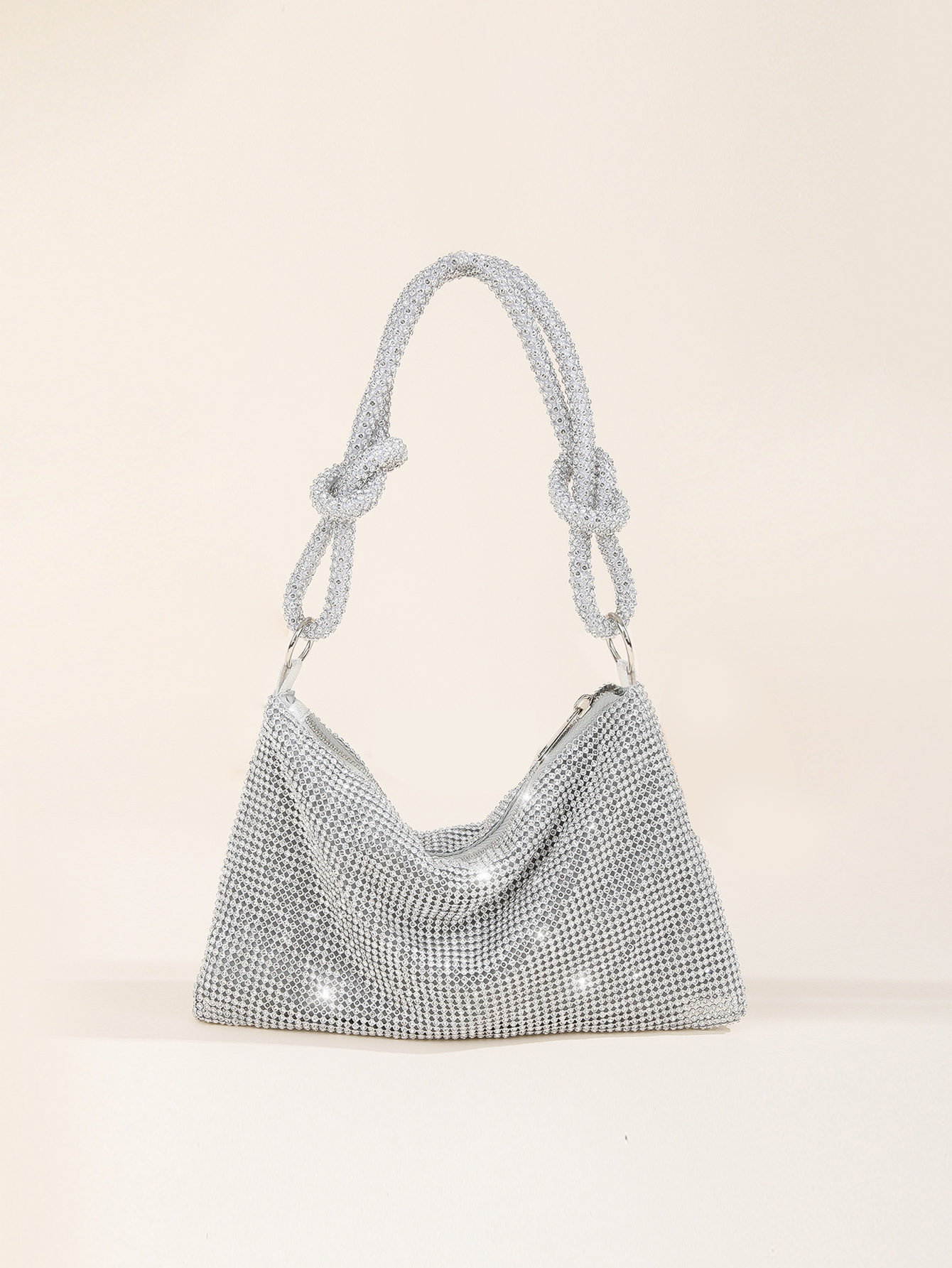กระเป๋าถือไรน์สโตนแวววาวกระเป๋ - Clutch Bag Evening บทวิจารณ์และราคา