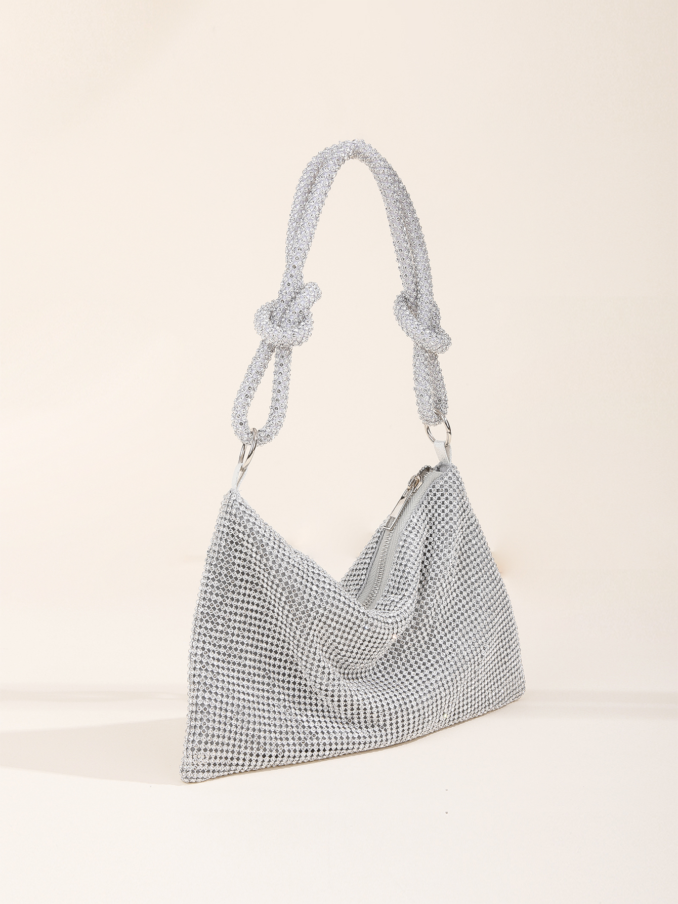 กระเป๋าถือไรน์สโตนแวววาวกระเป๋ - Clutch Bag Evening บทวิจารณ์และราคา