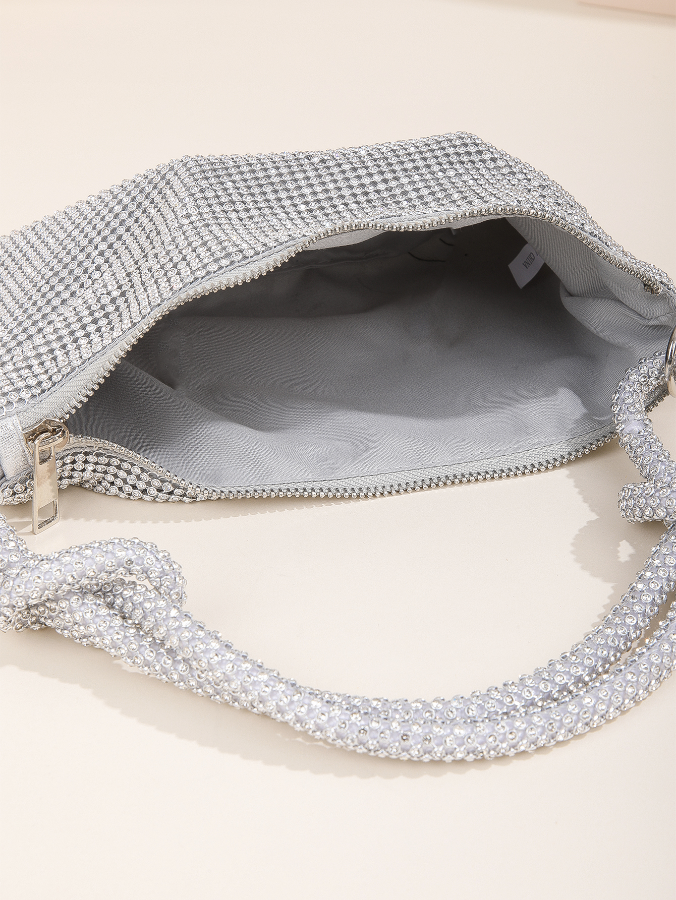 กระเป๋าถือไรน์สโตนแวววาวกระเป๋ - Clutch Bag Evening บทวิจารณ์และราคา