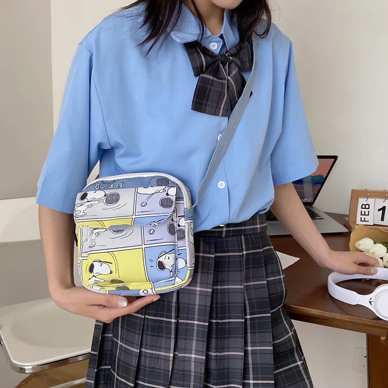 Snoopy กระเป๋าสะพายข้างสําหรับ - Women Bags Price บทวิจารณ์และราคา