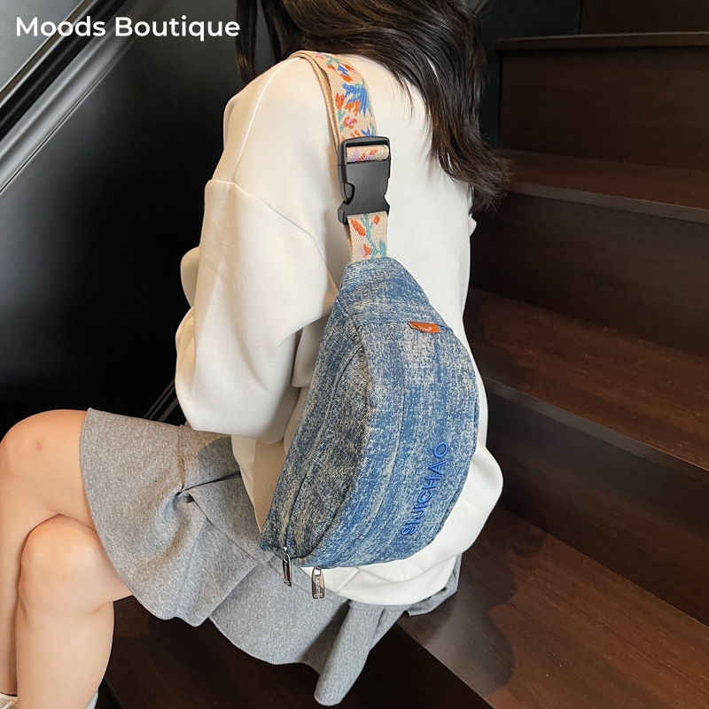 กระเป๋าคาดอกสีน้ำเงินเดนิมสำหร - Women Bags Trend 2025 บทวิจารณ์และราคา